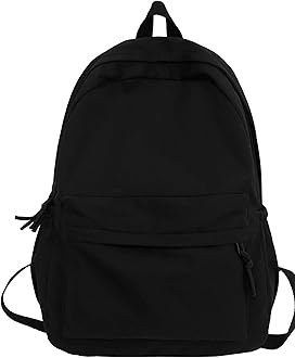 Unisex-Adult Backpack Collage Women Black Bags for School (WBAG-94)