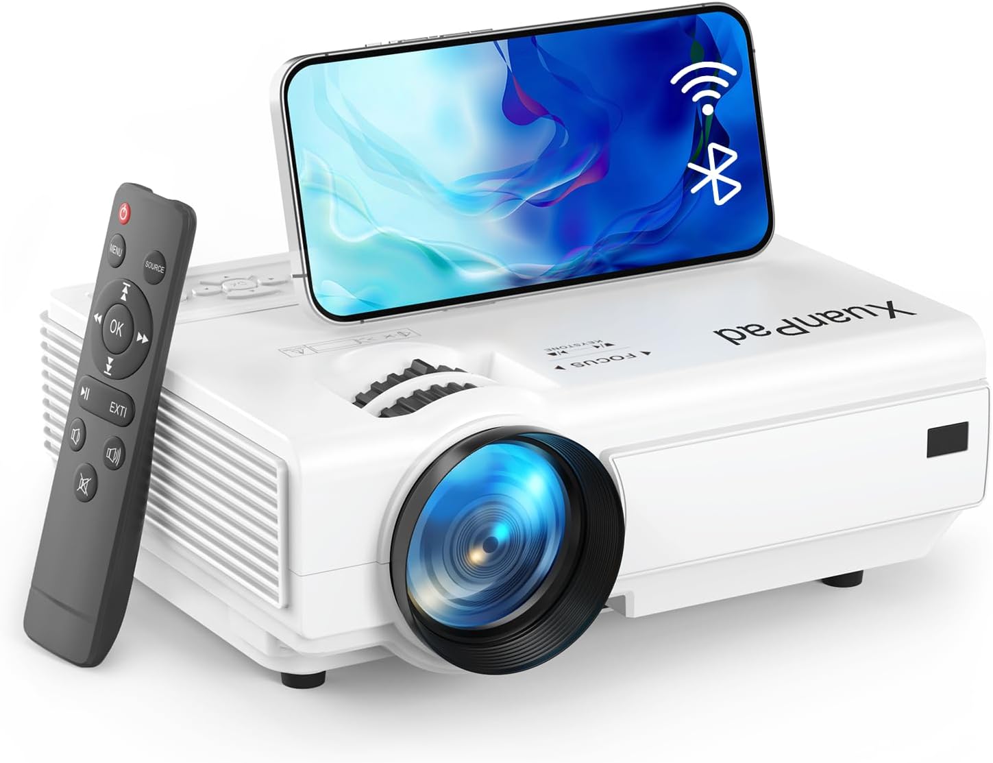 Happrun projector native 1080p bluetooth projector portable outdoor