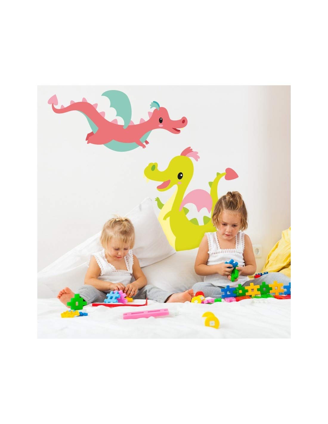 Stickers frise 2 dragons bande adhésive pour relooker une chambre d'ado