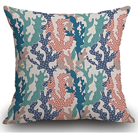 Smooffly Coral Cushion Cover for Sofa Cover