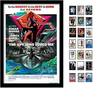 iPosters James Bond Spy Who Loved Me One Sheet A3 Framed Print