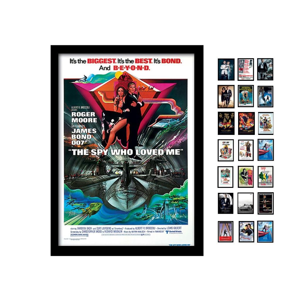 iPosters James Bond Spy Who Loved Me One Sheet A3 Framed Print