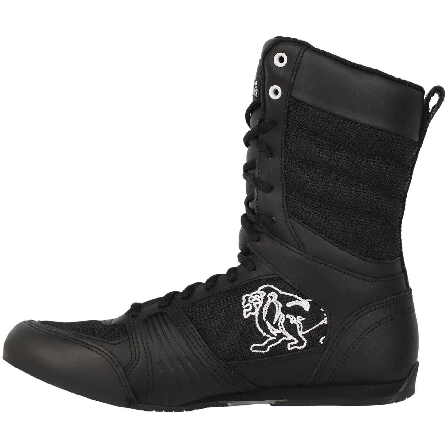 Lonsdale damskie Contender damskie buty bokserskie średni krój sznurowane buty sportowe czarne/białe UK 5