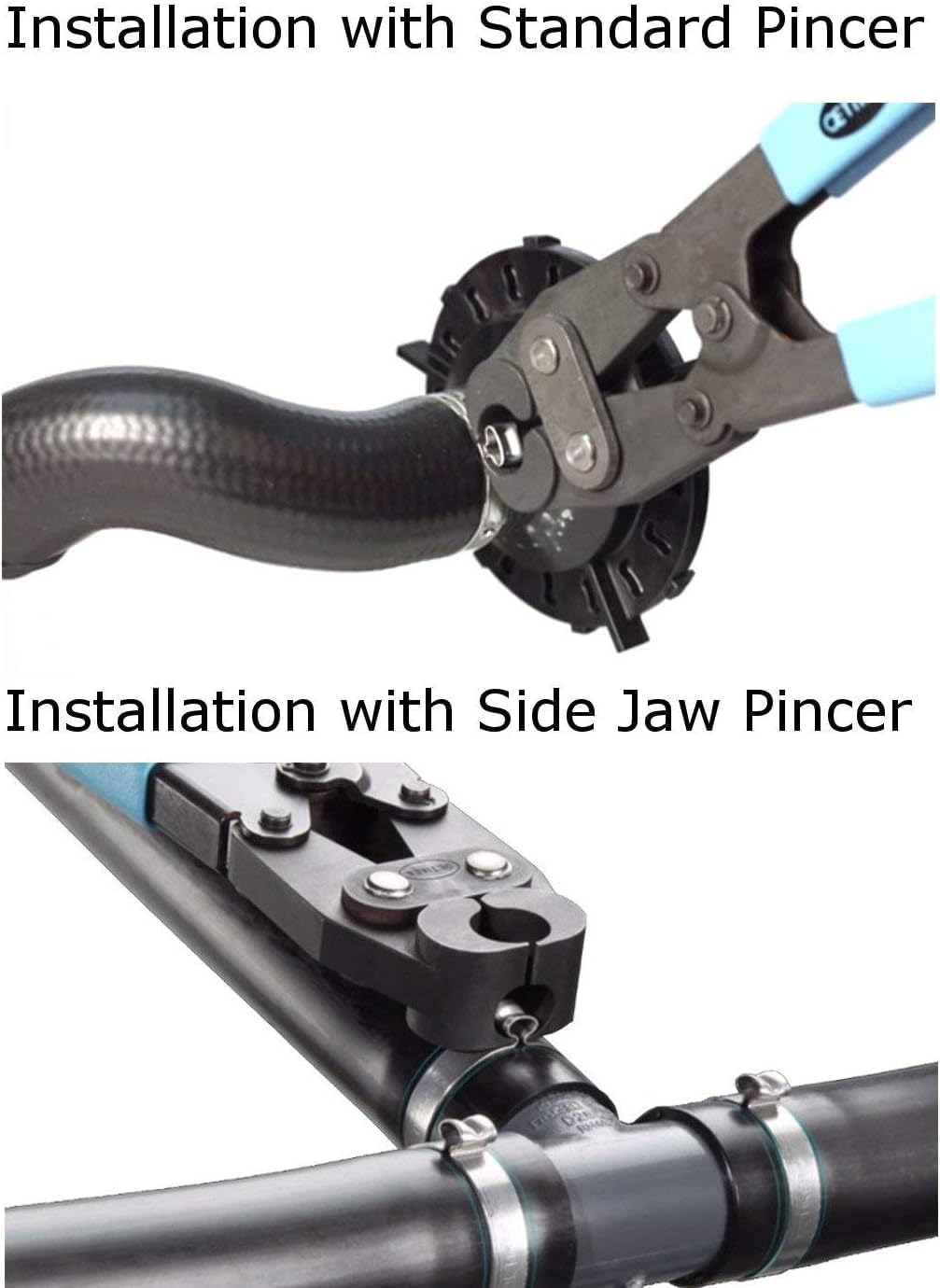 Oetiker 16700010 Stepless Ear Clamp, One Ear, 7 mm Band Width, Clamp ID Range 10.8 mm (Closed) - 13.3 mm (Open) (Pack of 500)