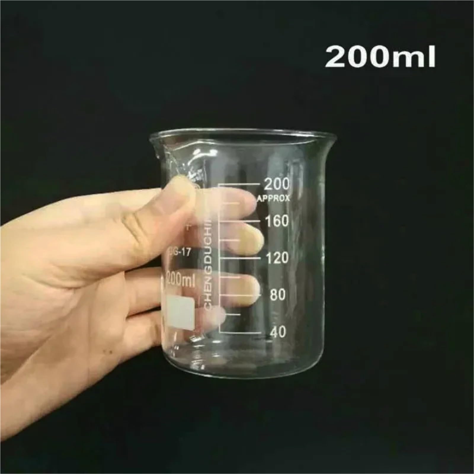 Juego de tazas medidoras de vidrio de 5-3000ml, taza a escala transparente, vaso resistente al calor, juego de tazas medidoras for hornear en cocina, jarras de contenedores de laboratorio(3000ml 1pc)