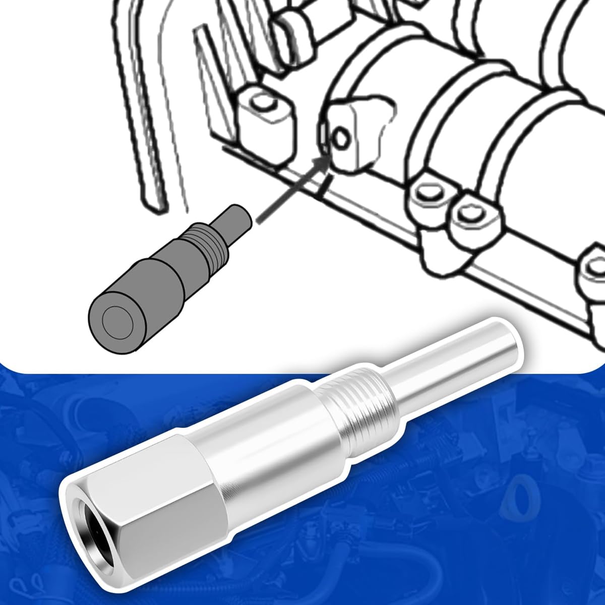 Kit de verrouillage de courroie de distribution pour moteurs Opel/Vauxhall 1.9 et 2.0 CDTi, groupes Fiat 1.9JTD 8/16V et 2.4 JTD 10/20V Diesel