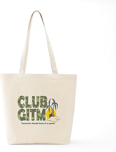 Miniatura 6 de CafePress Club Gitmo Tote Bag Reusable Natural Beige Canvas Shopping Bag