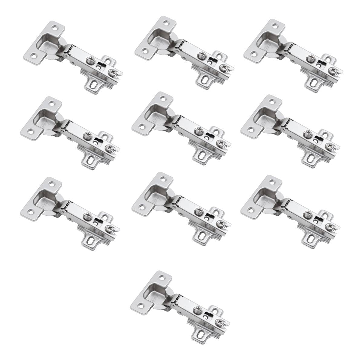 Godrej Cabinet Hinges| Slip On Regular Hinge|15-22 mm Panel Thickness | Concealed Hinges for Full Overlay Doors | Wardrobe, Kitchen, Bathroom | 1 Year Warranty | Pack of 10