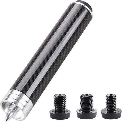 CROWN ME Extensión de taco de billar de carbono de 6 pulgadas con 3 parachoques, extensores de taco de piscina
