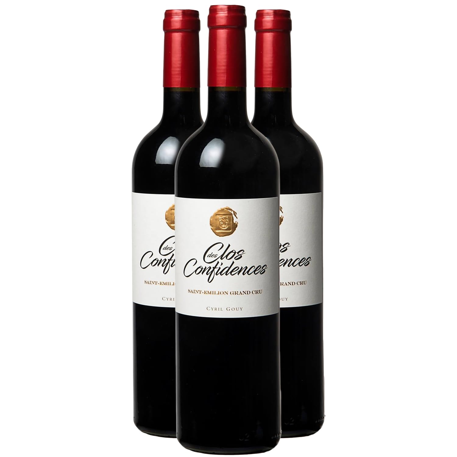 Clos des Confidences Saint-Emilion Grand Cru - Rouge 2020 - Vin Rouge de Bordeaux (3x75cl) HVE