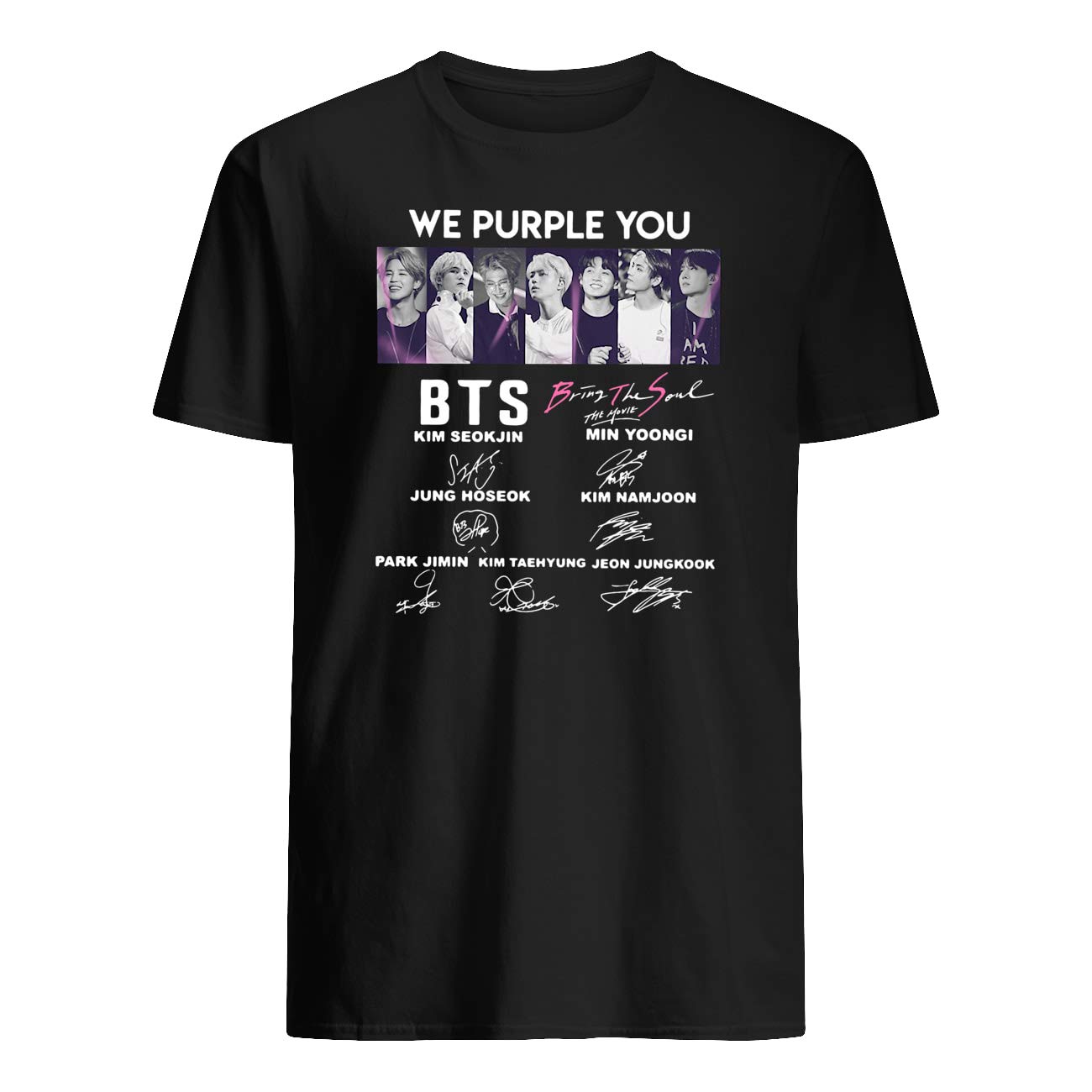 zivaq We Purple You BTS Bring The Soul Anniversary T-Shirt Cotton T-Shirt - Regular Fit, Printed T-Shirts for Men 3749-picture-12