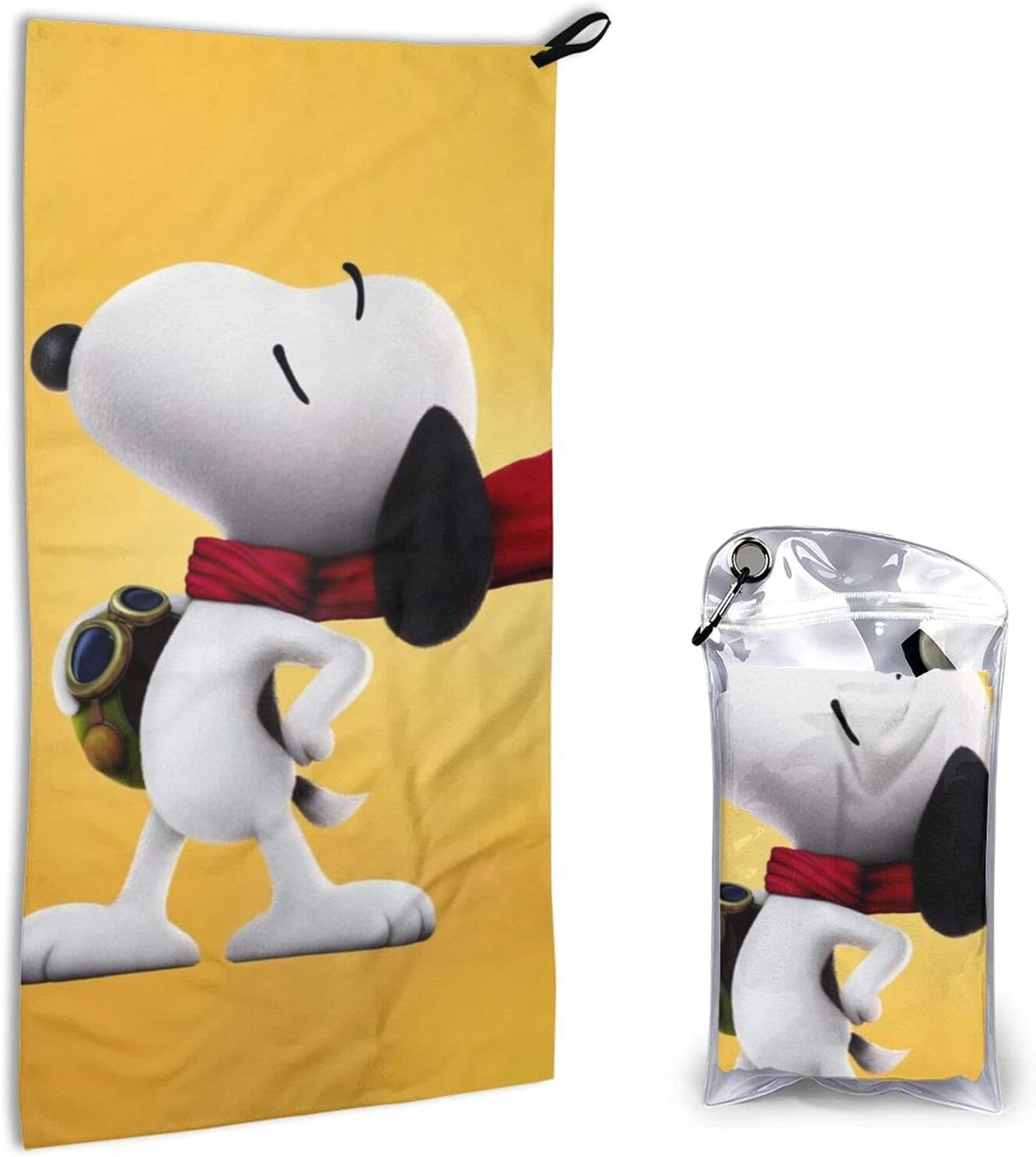 値下げ スヌーピーは赤いマフラーをしています スポーツタオル アウトドア 登山 水泳 旅行 スポーツ最適 40 80cm 吸水性がよく かわいい おしゃれ 速乾タオル 急速に乾燥します 1枚