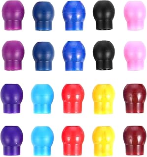 VILLCASE 10 Pairs Stethoscope Replacement Parts Earplugs Ear Tips Stethoscope Accessories (Assorted Color)