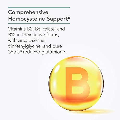 Miniatura 4 de Nutricology Homocisteína Plus - Vitaminas B, Glutatión, 5-MTHF - 90 Cápsulas Vegetarianas