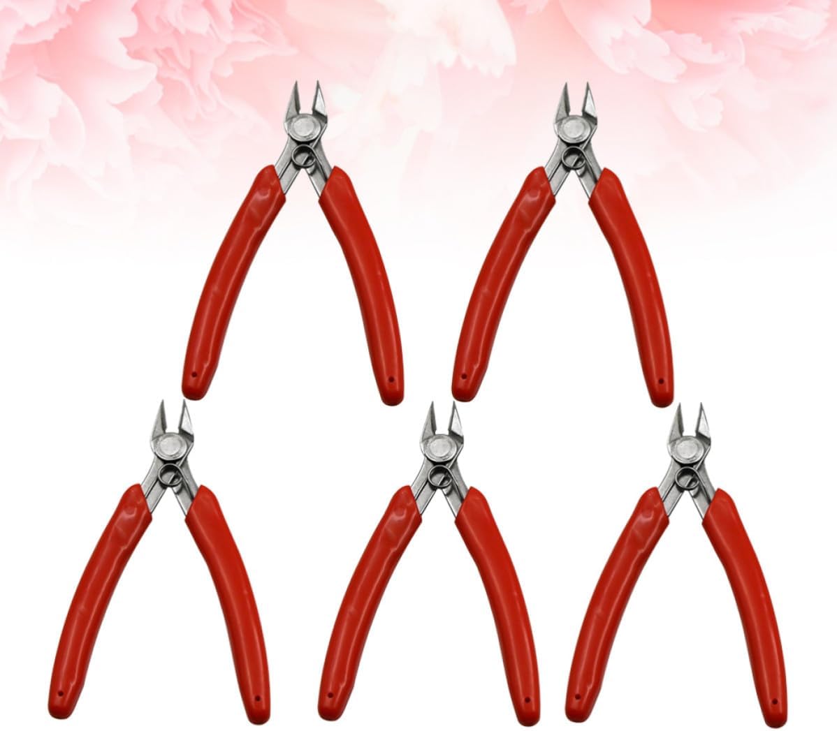 5Pcs Stainless Steel Diagonal Plier with 20 Degree Angle for Jewelry