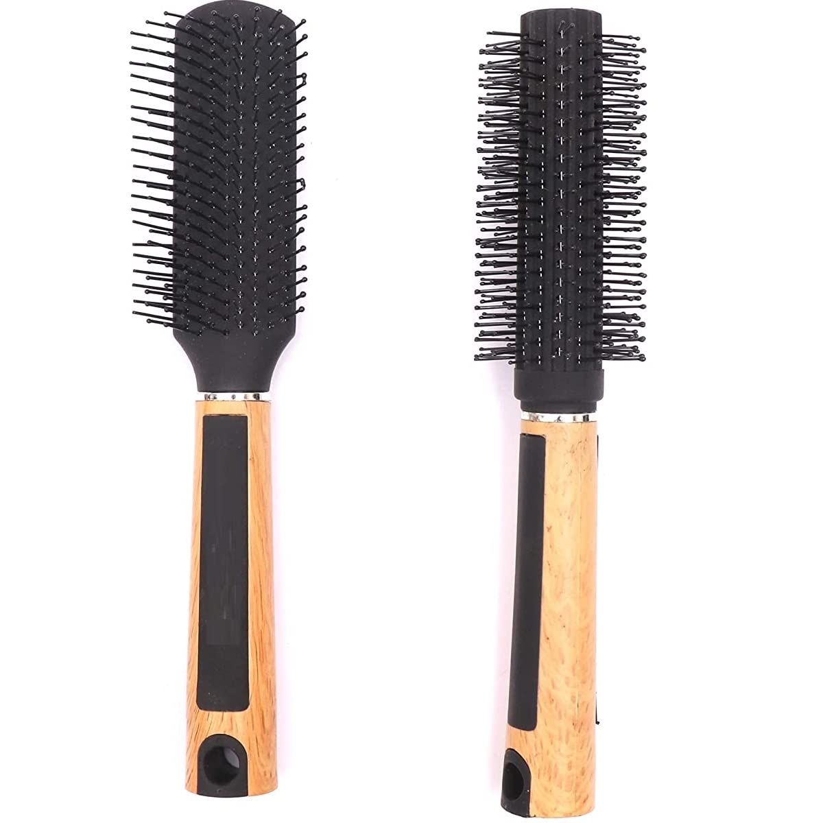 Buy Kalubhar 2 Pcs Round & Flat Hair Brush Brush Head Paddle Hair Brush