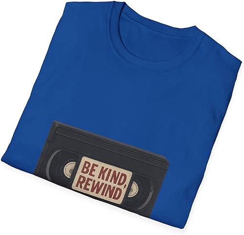 Miniatura 4 de Be Kind Rewind VHS Tape T-Shirt Retro 80s 90s Nostalgia Royal