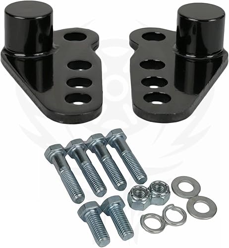 Miniatura 2 de Harvard Kit de eslabones de bajada cromados para amortiguadores traseros de 1-3 pulgadas ajustables para Harley Touring Street GlideRoad