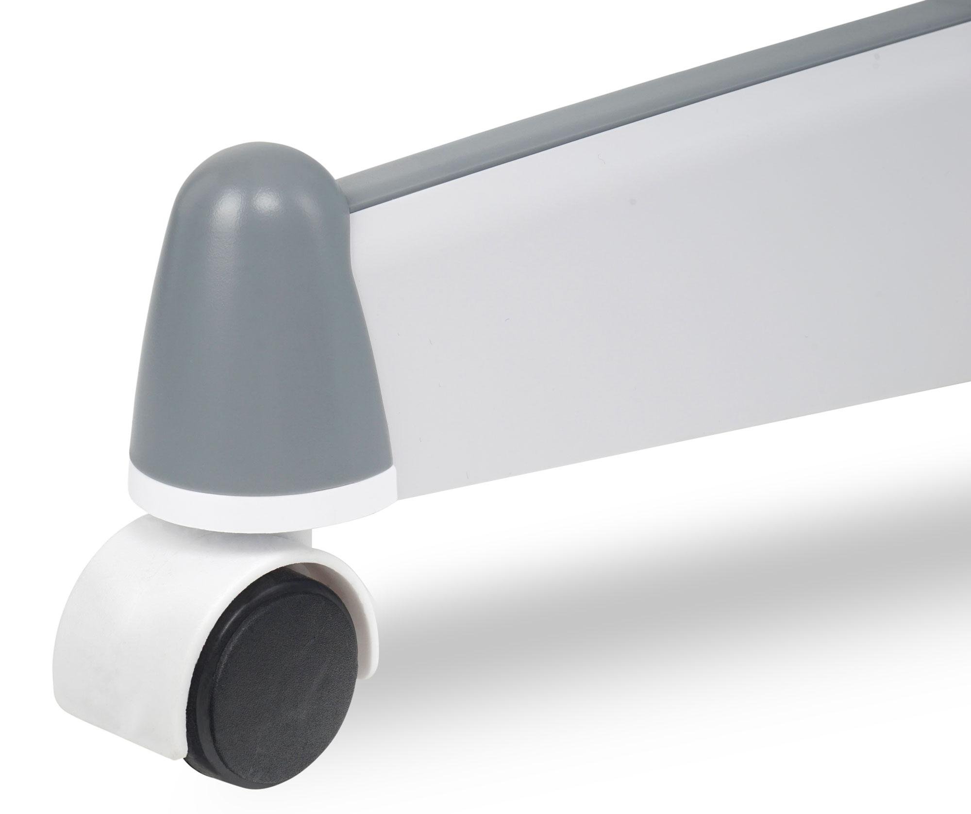 Showlite RS-100W Statívio Con Ruote Per Lampada Con Lente (5 Piedini Con Ruote, Altezza: 70 cm, Diametro Tubo Interno: 1,3 cm) Bianco