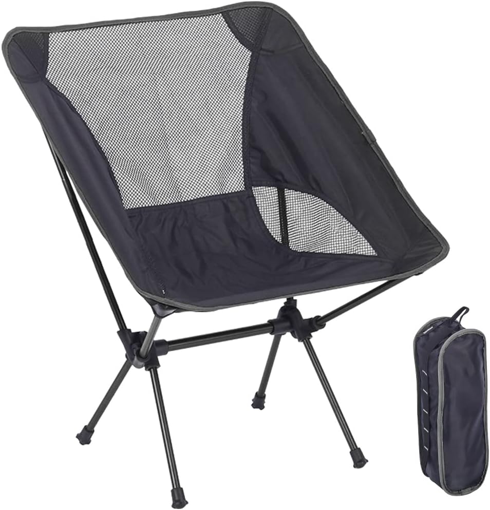 AOESIN Portable Camping Chair, Lightweight Foldable Outdoor