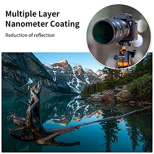 K&F Concept Filter Set,Nano X-Serie Polfilter(CPL Filter),MCUV Filter,2 Objektivdeckel& Aufbewahrungstasche,28 Schichten Antireflektierende Nanobeschichtung,HD,Wasserdicht,Kratzfest-52mm – Bild 7