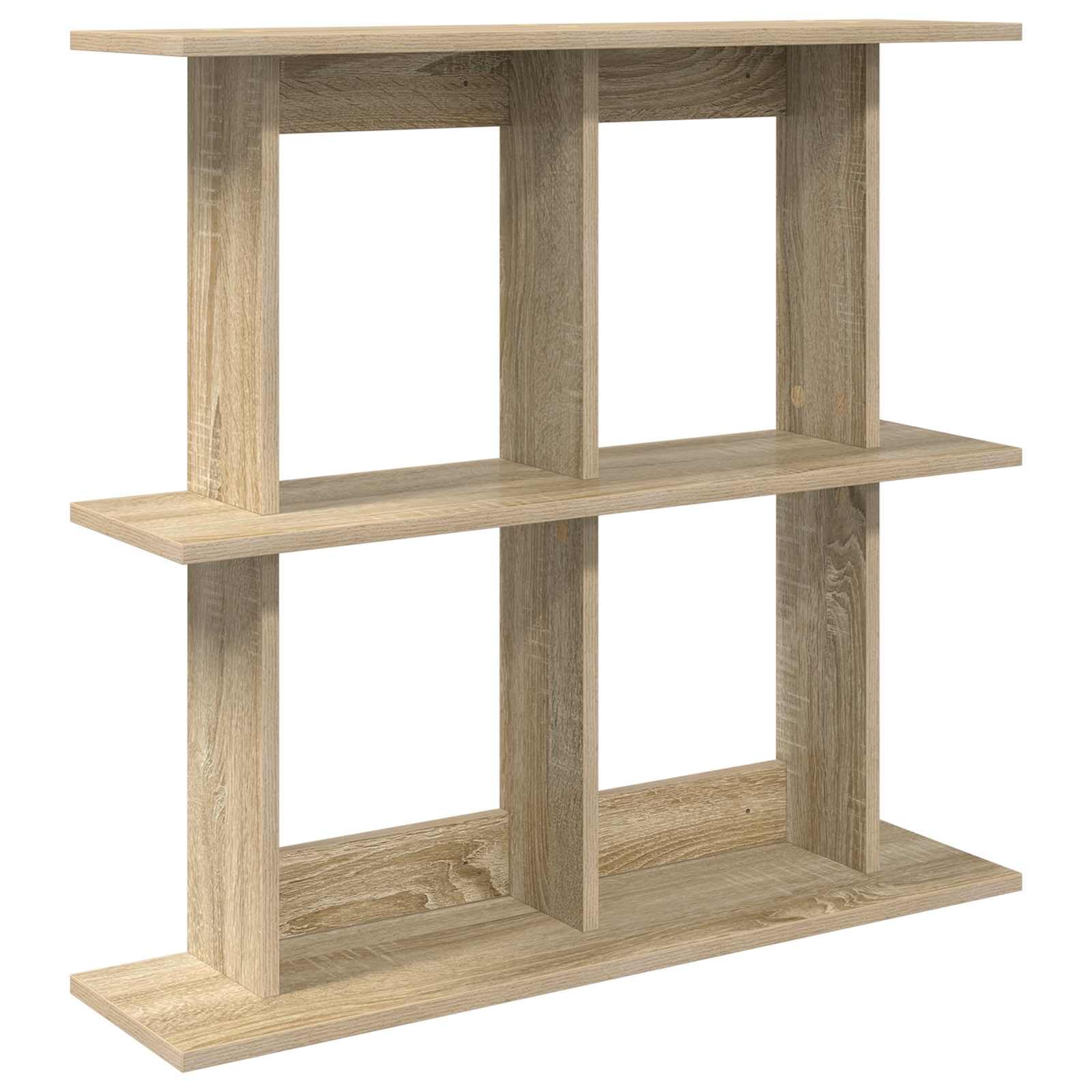 Étagère Murale en Bois d'ingénierie Marron 100x20x75 cm avec Support de Rangement Suspendu