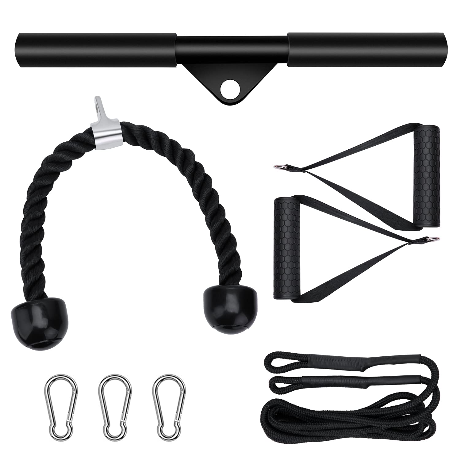 Buy UNIQUEBELLA Triceps Rope Set,1 Set LAT Pull Bar with Handle Triceps