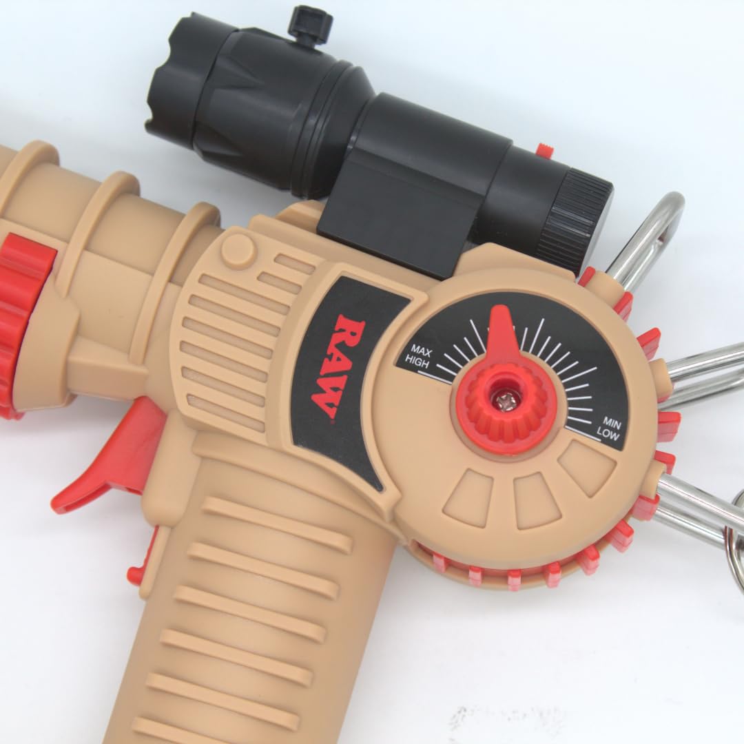 RAW xThicket Raygun V2 Briquet torche avec flamme réglable, verrouillage de sécurité