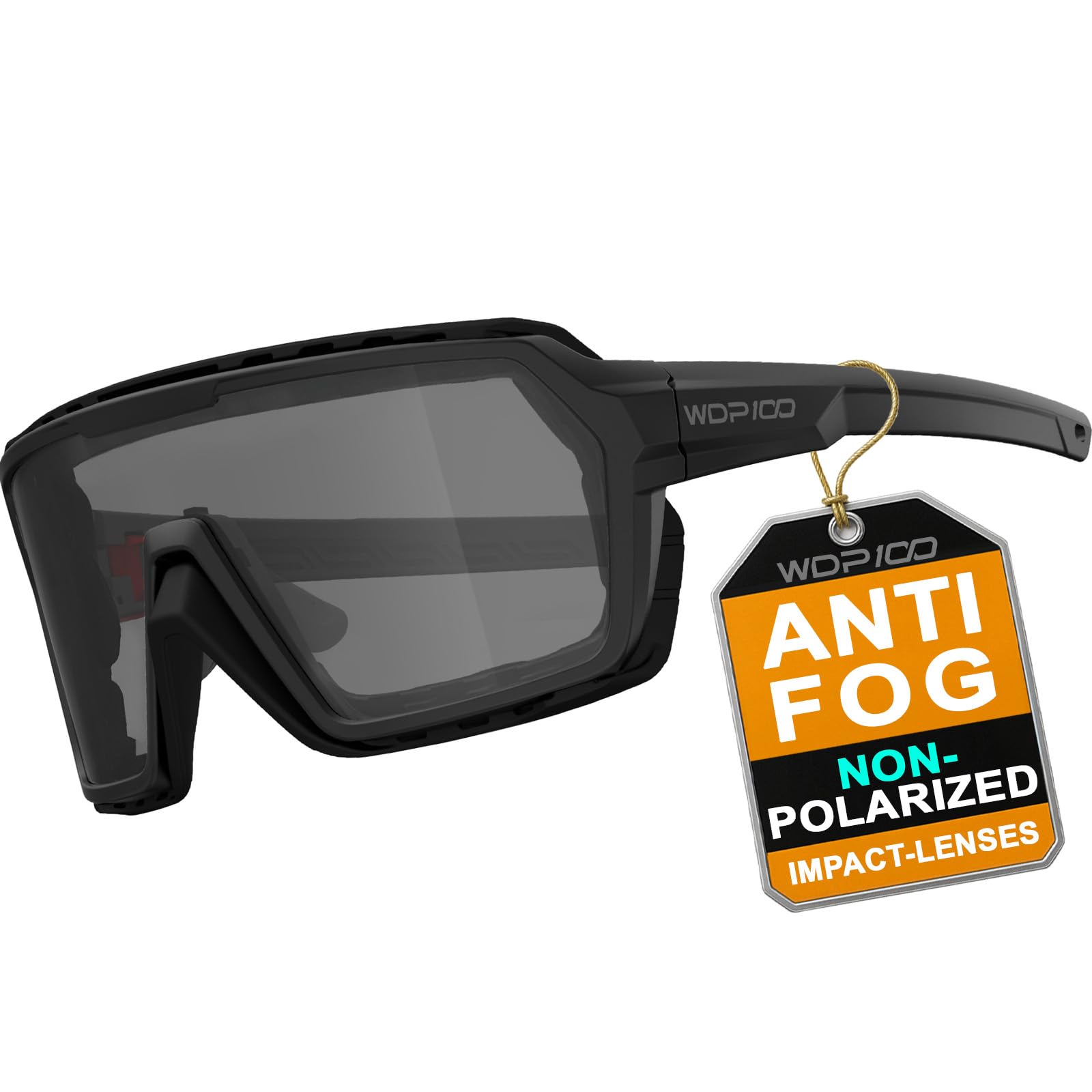 Q38 Powersports Anti Fog Motorcycle Riding Goggles Smoke Lens Foam Padded Sunglasses ATV UTV Ski Snowboard