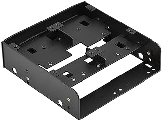 5.25" to 2.5" / 3.5" Bay Adapter Floppy-Drive Bracket, 2.5" / 3.5" HDD/SSD to 5.25" Floppy-Drive Bay Computer Mounting Bracket for 7mm - 15mm 2.5" HDD