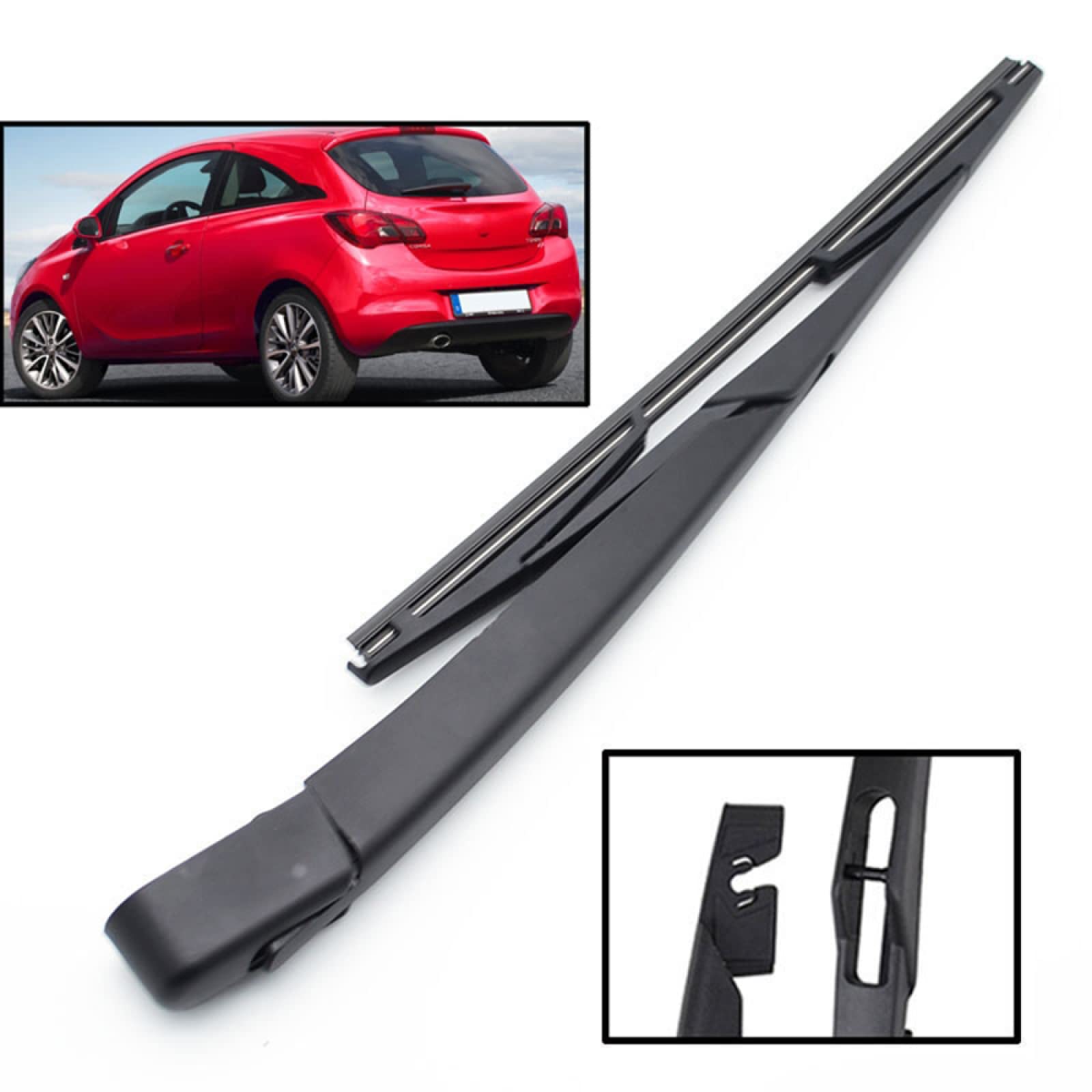 Full Set Of 3 Wiper Blades For Vauxhall Corsa E (2014-2019) – Alca Germany, Front & Rear