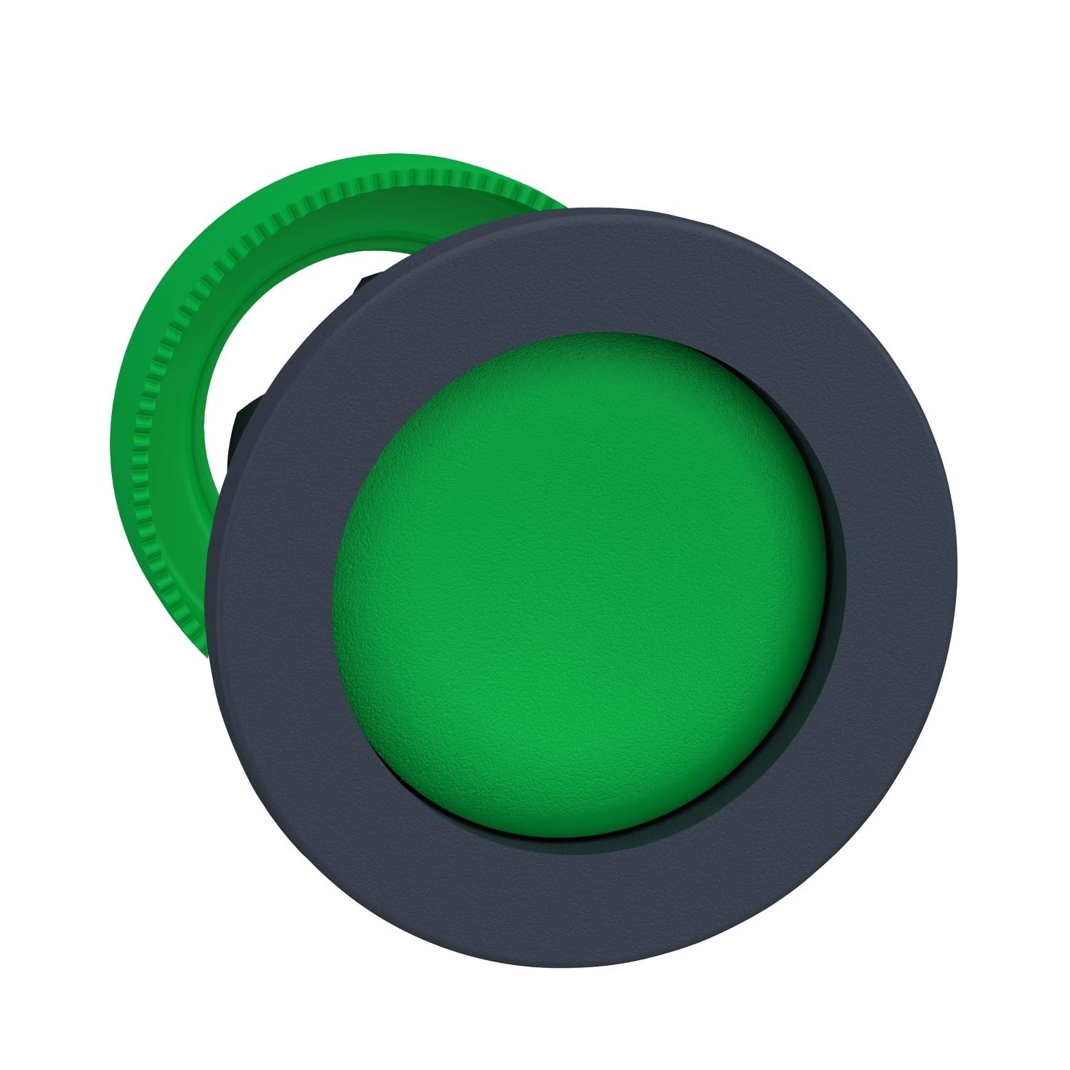 Tête de bouton poussoir de rinçage encastré vert pour mécanisme de WC