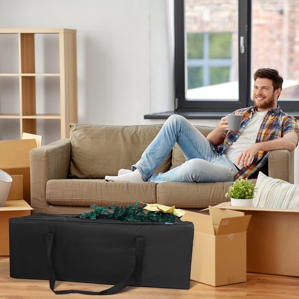 INFANZIA 100L Sac de Sport Grand Capacité pour Homme et Femme, Tres Grand Sac de Voyage résistant à l'eau Pliable avec Fermeture Eclair Améliorée, Solide et Durable, Noir