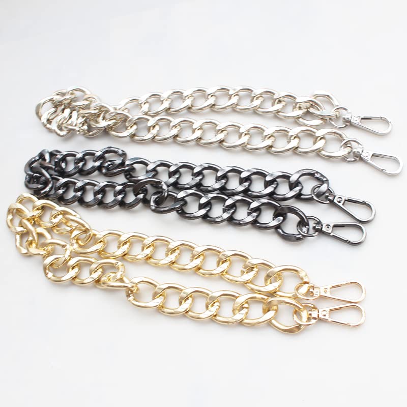 Cadena para Bolso Correa de Cadena de Metal de 30/60/100CM for Bolsos, Asas DIY, Accesorios Cruzados for Bolso, Correa de Cadena de Repuesto Desmontable for Bolso Cadena Bolso(Noir,100cm)