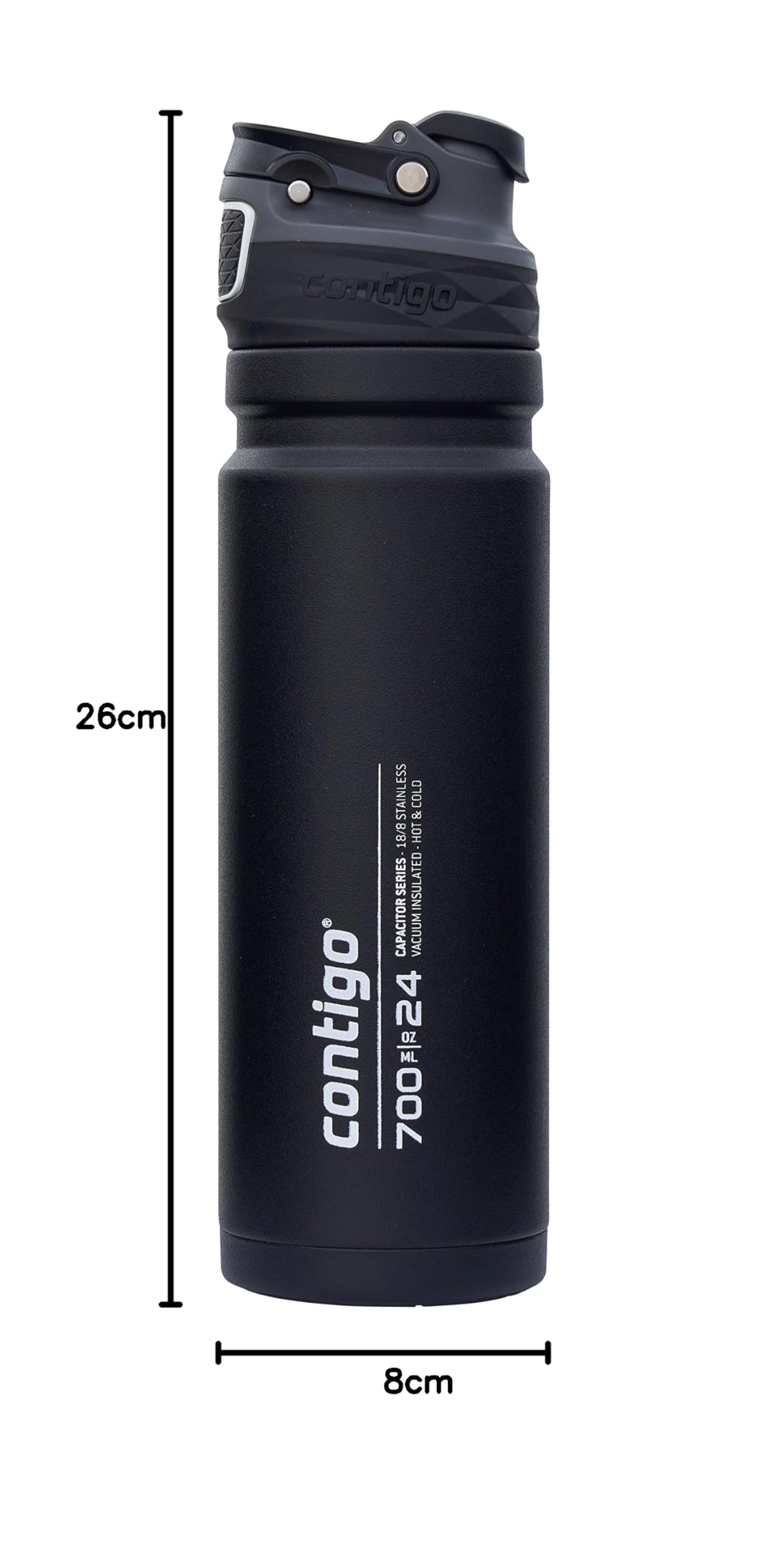 Contigo Free Flow Gourde Isotherme | Bouchon Auto | Froid 29h | 700ml