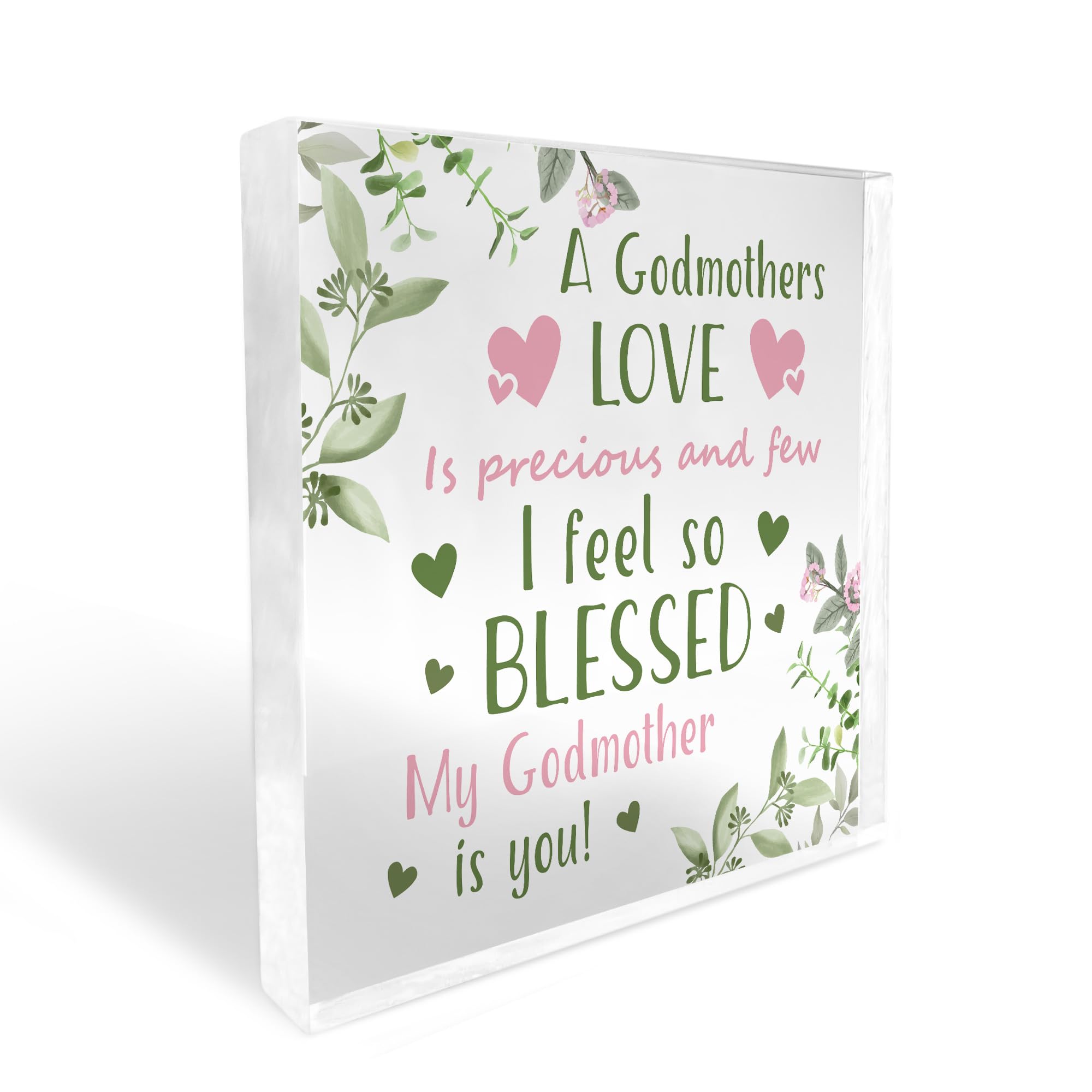 Red Ocean Gift For Godmother, Birthday Gift For Godmother, Thank You Gifts For Godmother, Godmother Plaque, Godmother Gifts, Friendship Gifts, Sister Plaque, Gift For Her Keepsake