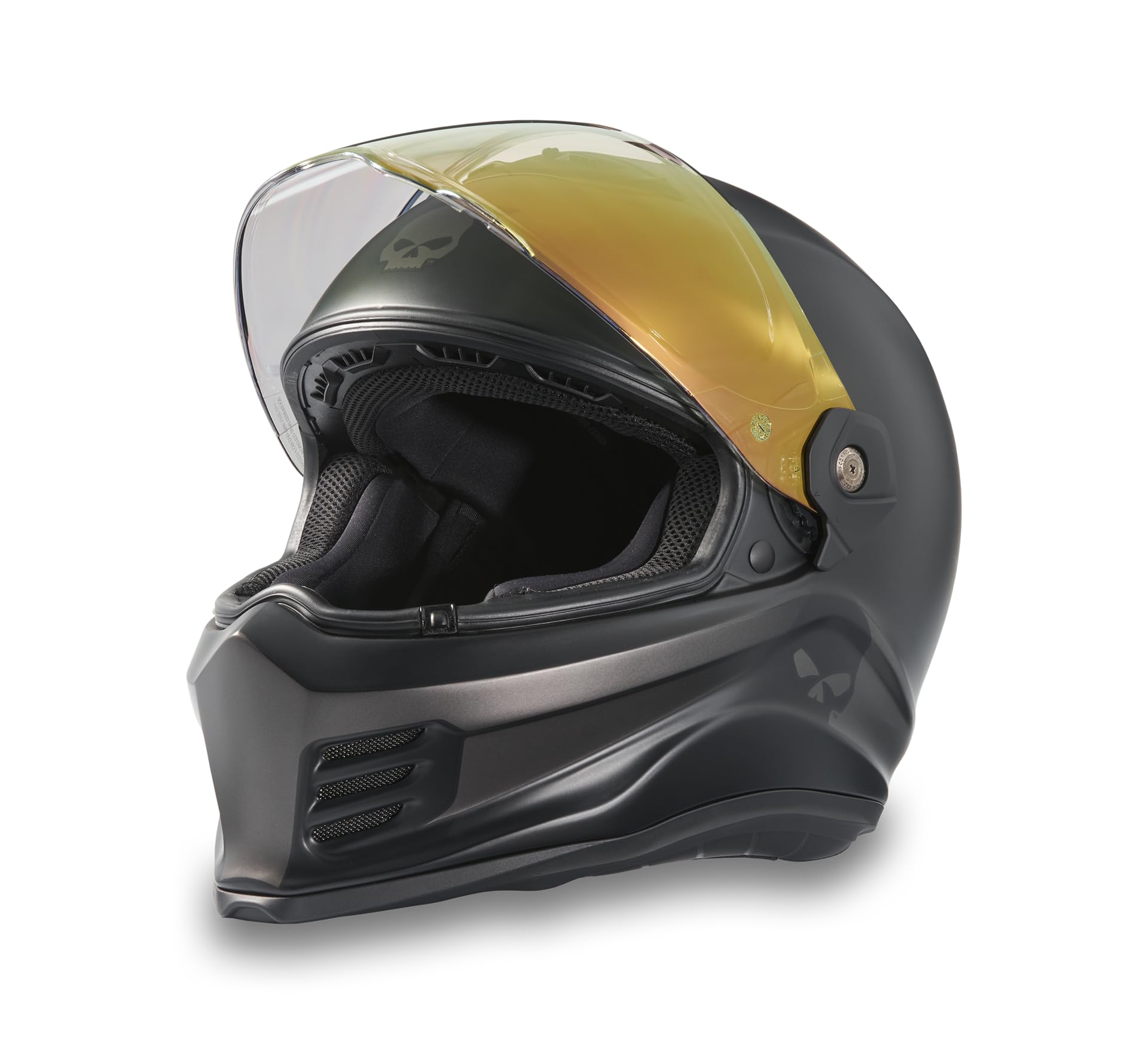 H-D Division X15 Full Face Skull Graphic Integral Motorrad Helm