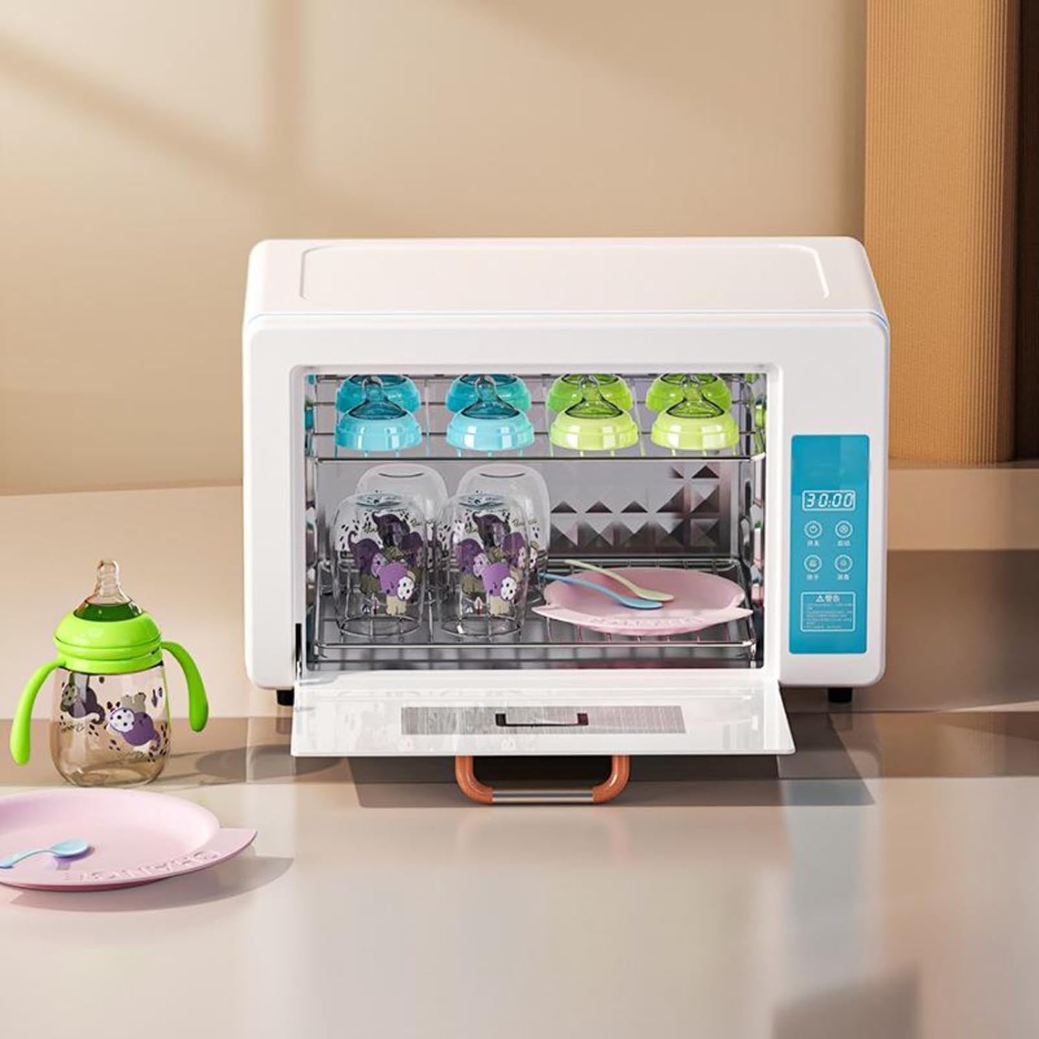 Sterilizzatore e asciugatrice per unghie, 24 l, a doppio strato, professionale, per casa, barbieri, saloni di bellezza e spa