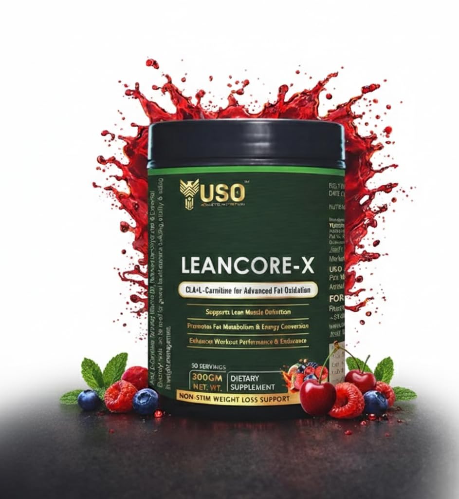 CLA + L-Carnitine Fat Burner – Blue Ice Blast Flavor | Advanced Weight Management Formula | Supports Fat Metabolism, Energy & Lean Muscle Support | Pre-Workout & Daily Fitness Supplement (Crimson Berry)
