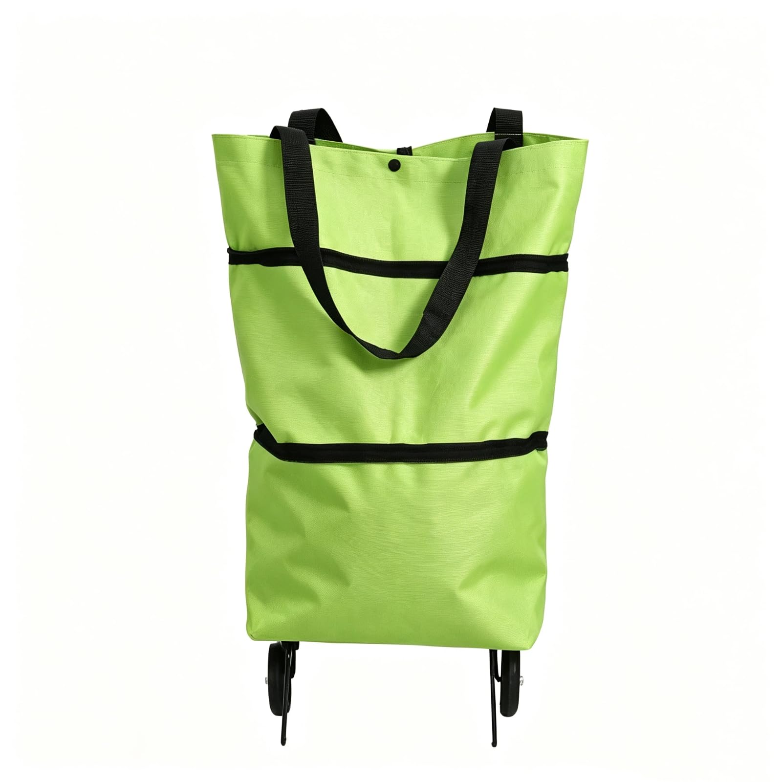 Shopping Bag, Oxford Foldable Shopping Cart, Expandable Tote Bag with Wheel