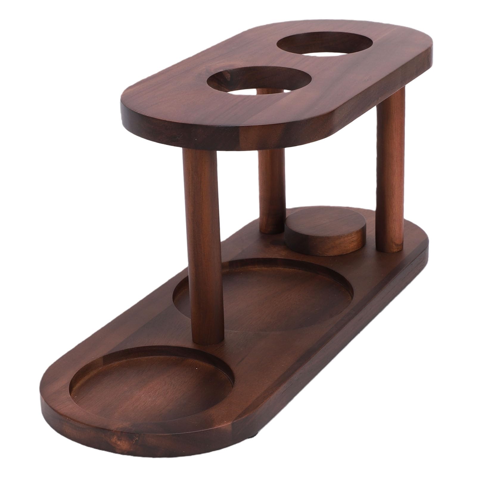 HEEPDD Pour Over Coffee Station Stand, Solid Wood Elevated Brewing Platform