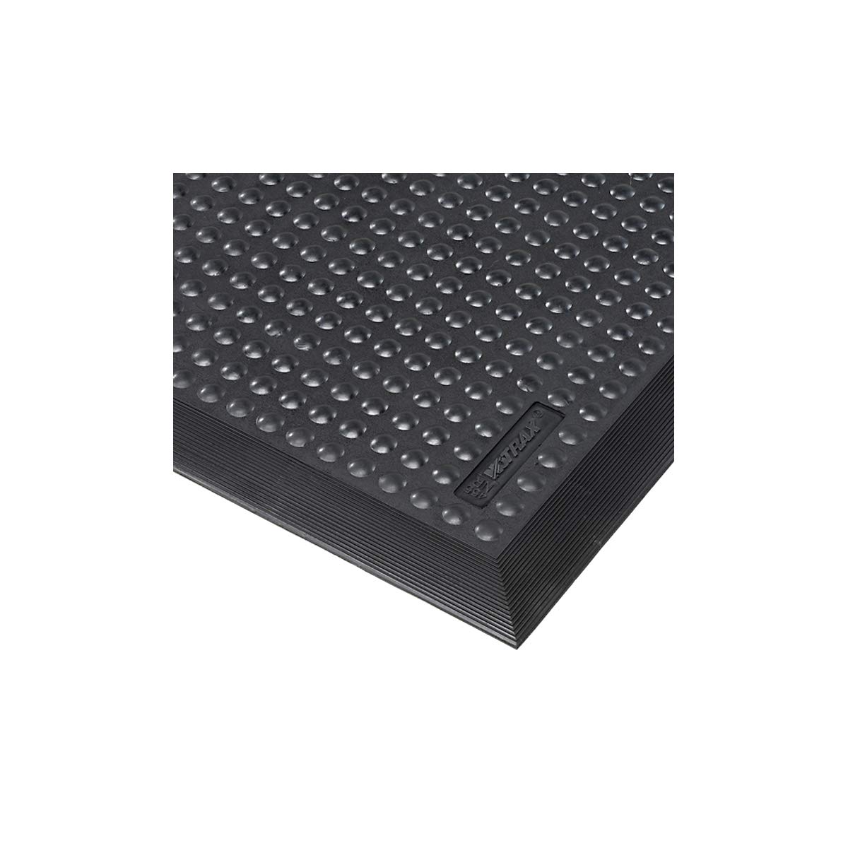 Notrax® 455 Skystep™ Ergonomische Gummimatte mit abgeschrägten Kanten 90cm x 120cm Schwarz