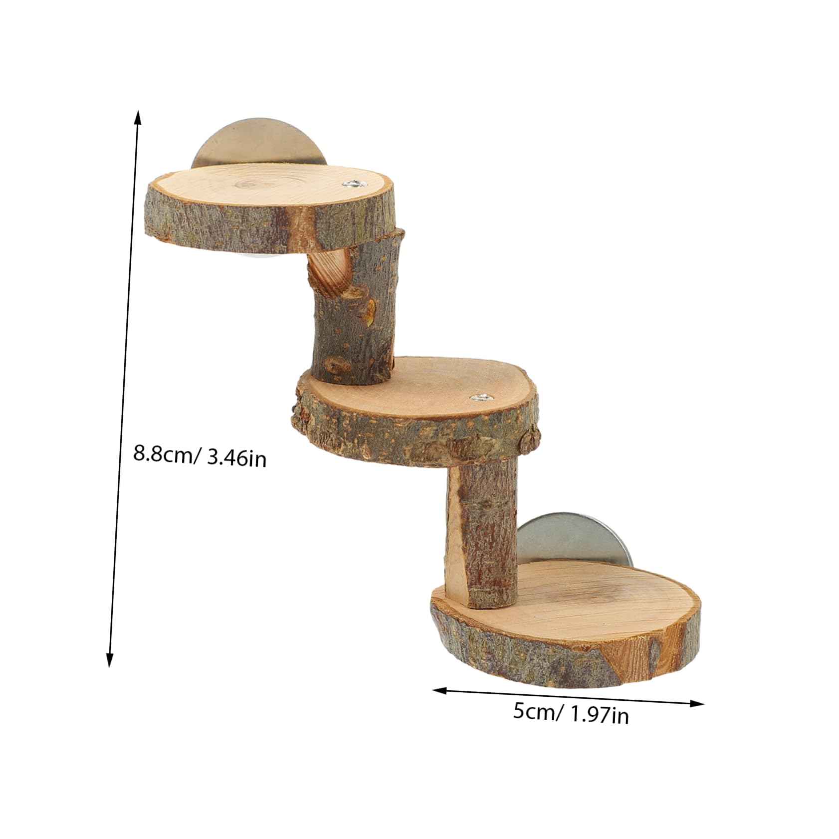 Toyvian Parrot Cage Ladder Wooden Climbing Toy for Birds Parakeets Lovebirds Small Cockatoos Easy to Install Bird Ladder Toy