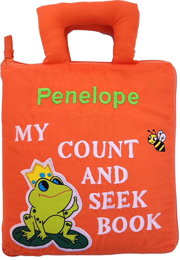 Pockets of Learning Personalized Count and Seek Child's First Counting Quiet Book Engaging Activity Busy Book for Toddlers and Children | Interactive Discover and Learn | Sensory Educational Toy