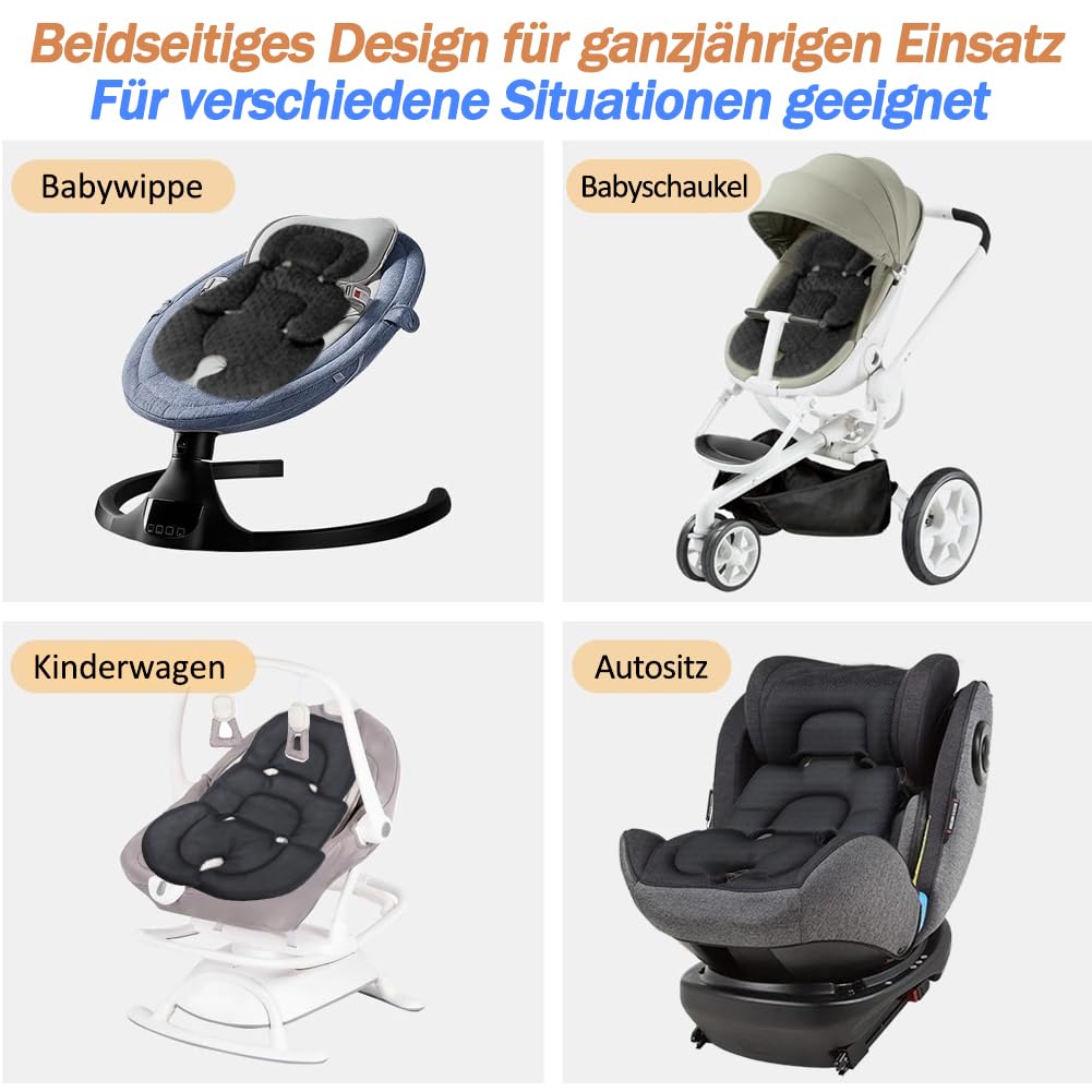 Babyzitkussen, kinderwagen, universele koelpad voor de zomer