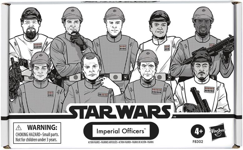 Star Wars The Vintage Collection Imperial Officers, Star Wars 3.75-Inch Collectible Action Figures 4-Pack, Ages 4 and Up