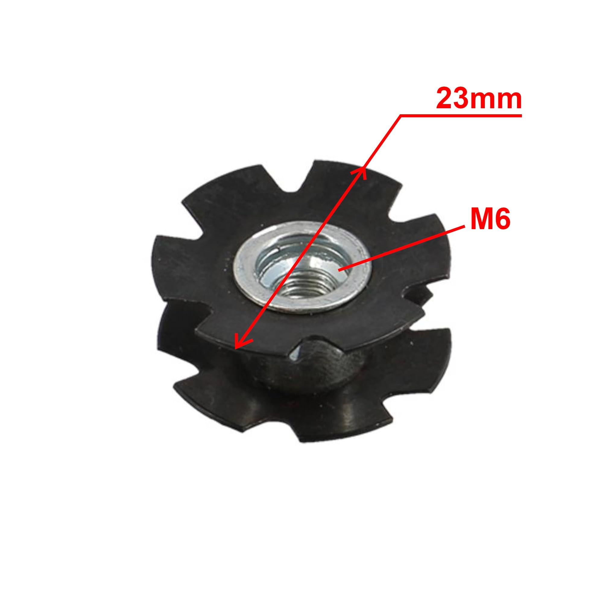cyclingcolors Etoile écrou bouchon de potence 1" 22,2mm potence direction vélo cycle vtt route ville vtc noir