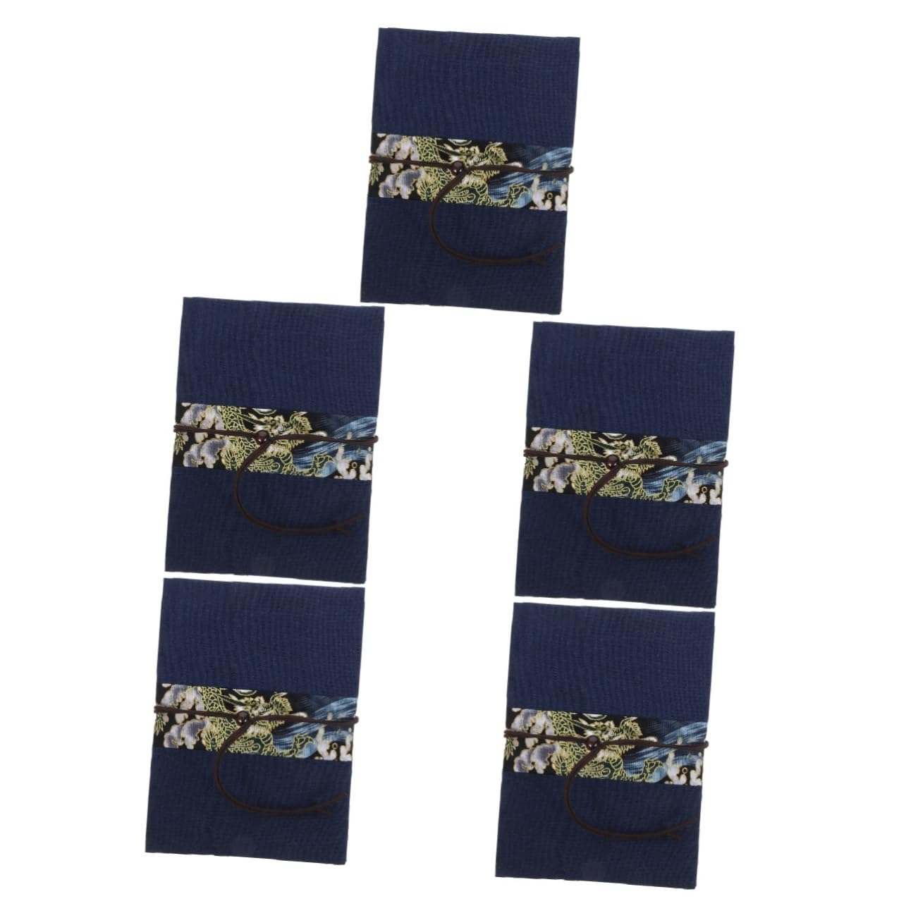SHINEOFI 5pièces Housse De Manuelle Pour Élégante Couverture Décorative Avec Motif Ornamental Réutilisable Et Résistante Aux Déchirures