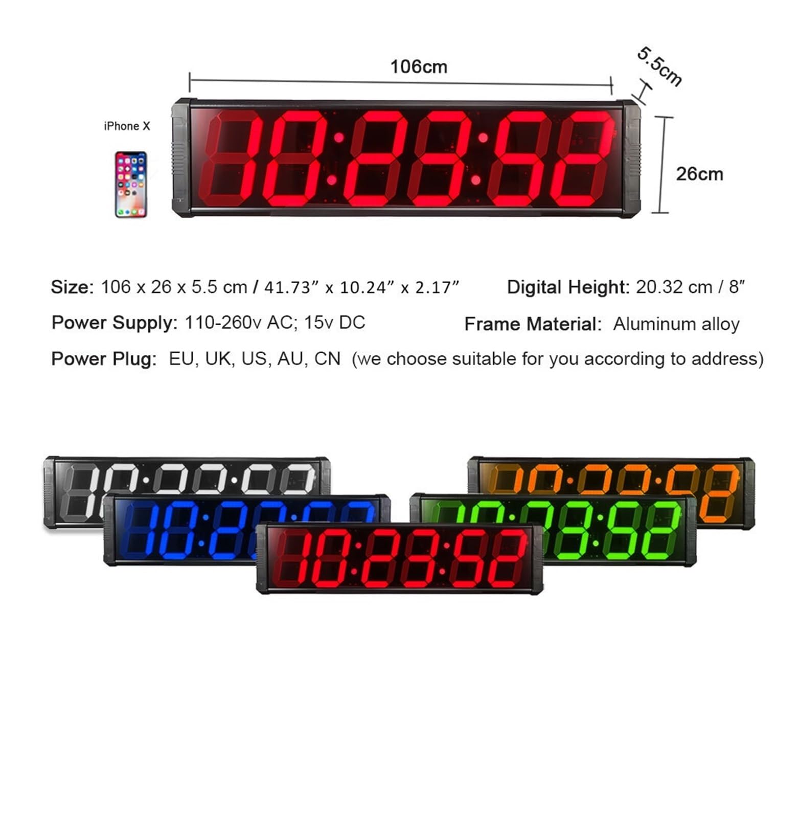 Amazon | スポーツタイマー 大型 LED デジタルカウントダウンタイマー
