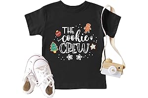 Christmas Cookie Shirt Toddler Boys Girls Cookie Crew T-Shirt Xmas Gifts Tee Tops Holiday Outfits